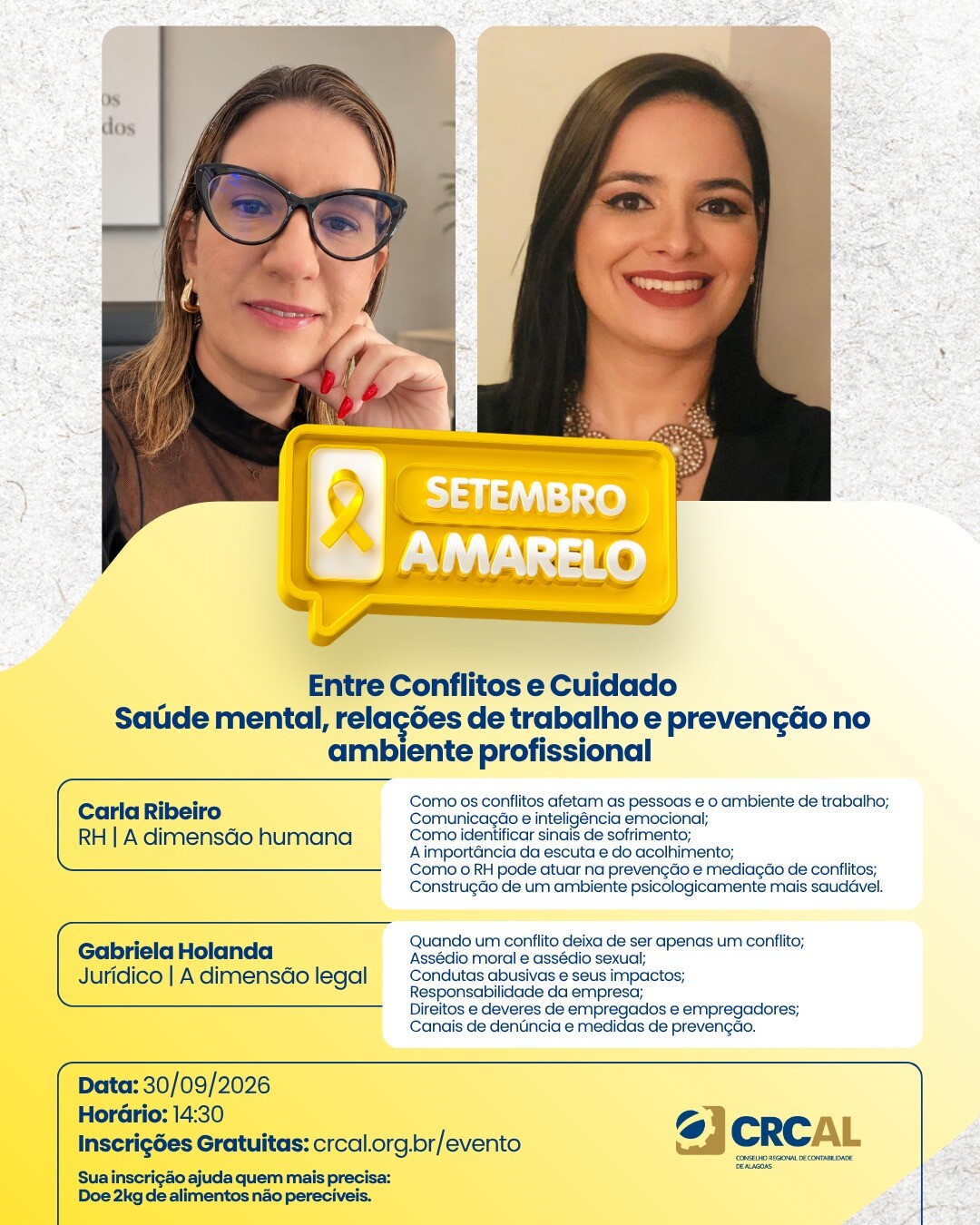 Setembro Amarelo: cuidado, diálogo e prevenção também fazem parte do ambiente profissional!